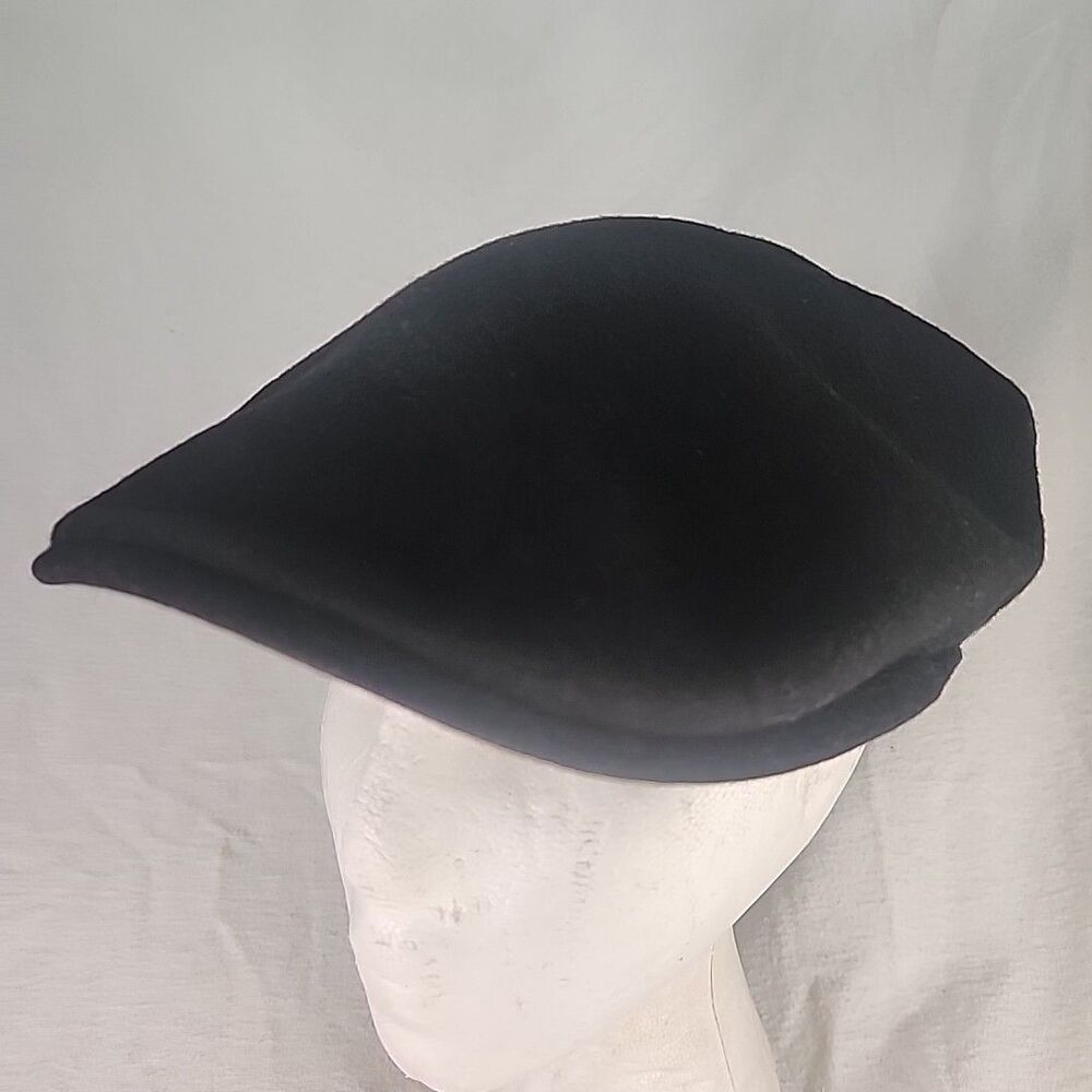 Newsboy Cap Kangol Blue 504 Wool CAO1474 Black RN# 68438 Size XXL Vintage